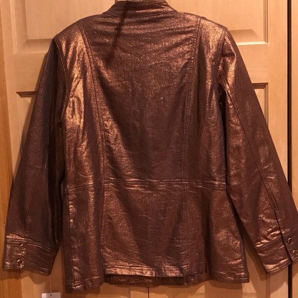 New DG2 by Diane Gilman Shimmering Copper Utility Jacket - Picture 5 of 8